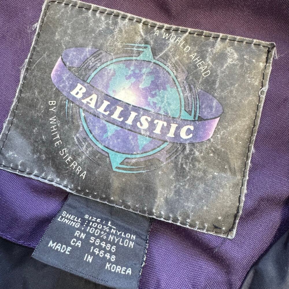Vintage 80s/90s Ballistic by White Sierra Purple & Teal color Block Jacket — L - Picture 3 of 6